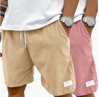Fashion Personality Solid Color Flip Men's Shorts
