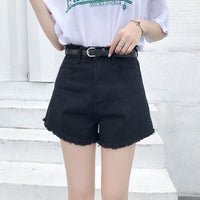 Women's Summer Loose High Waist Denim Shorts