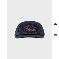 Retro Flat-brim Cap With A Niche Washed-letter Design
