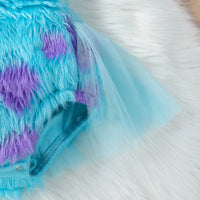Children's Cute Fur Crawling Suit Jumpsuit
