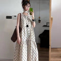 Womens Retro French Polka-Dot Dress