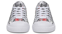 Fashion Printed Couple High Top Canvas Shoes