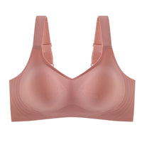 LaTeX Large Shoulder Strap Jelly Stick Seamless Push Up Bra