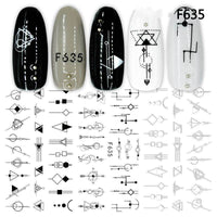 Japanese Three-dimensional 5D Embossed Nail Stickers