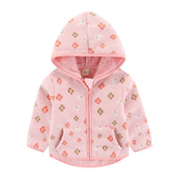 Spring And Autumn Girls' Polar Fleece Boy's Thick Jacket Sweatshirt