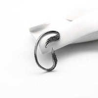 Single Titanium Steel Angel Wings Ear Clip Non-piercing Earrings