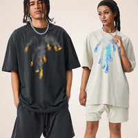 High Street All-matching Loose Casual Cotton Short Sleeve