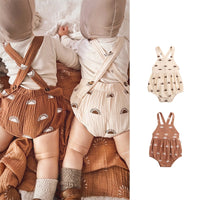 Male And Female Baby Out One-piece Onesie