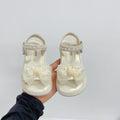 Sweet Pearl Bow National Style Princess Sandals