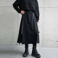Womens Mid-Length Asymmetrical A-Line Skirt