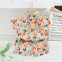 Boy Summer Clothing Shirt And Shorts Suit