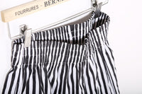 Women's Vertical Striped High Waist Wide Leg Pants