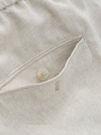 Men's Simple Solid Color Casual Cotton Linen Shorts