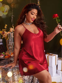 Fashion Plus Size Backless Strap Women's Nightdress