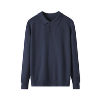 Men's Long-sleeved Sweater Lapel Comfortable All-match