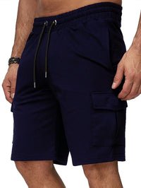 Casual Men's Sports Overalls Multi-pocket Shorts