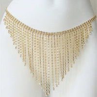 Bohemian Diamond Tassel Sexy Waist Chain T-back Rhinestone Chain Accessories