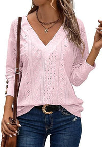 Casual Long Cufflinks Hollow Out Lace Hollow Out Shirt