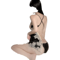 Sexy Pajamas Women Thin Ice Silk Halter Strap Nightdress