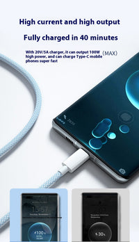 Three-in-one Data Cable 6A Multifunctional Fast Charge Line