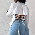 Rare And Chic Slim-fit Figure-flattering Long-sleeve Shirt For Women