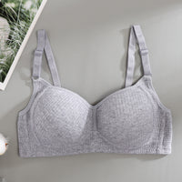 Summer Seamless Small Chest Gathered Pure Cotton