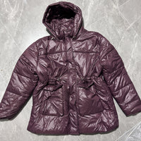 Casual Hooded Solid Color Zipped Cotton-padded Jacket