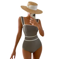 Women's One-piece Swimsuit Backless Lace-up
