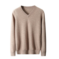 Cashmere Sweater Men's V-neck Loose
