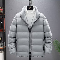 Casual Jacket Short Lightweight Design With A Stand-up Collar