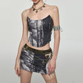 Ladies Skirt Vintage Design Print