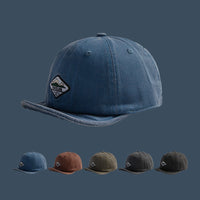 Short Brim Washed Denim Soft Hat
