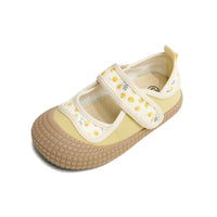 Children's Floral Closed-toe Canvas Sneakers