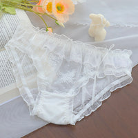 Fashion Lace Women's Quick-drying Mesh Briefs