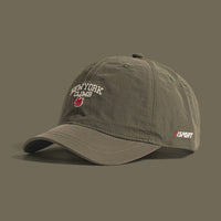 Men's Single-color Embroidered English Letters Quick-drying Lightweight Short-brim Casual Multi-purpose Style Baseball Cap For Couples, Suitable For Daily Outings And Dates.