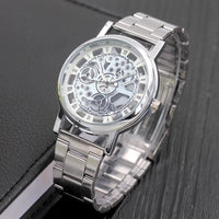 Fashion Non-mechanical Men's Watch Made Of Alloy Hollow Fashion Quartz
