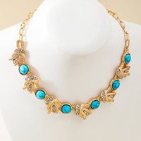 Fashionable Retro Exaggerated Metal Necklace For Women