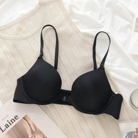 Women's Small Chest Push Up Front Buckle Thin Transport Bra