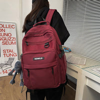 High School Students All Match Large Capacity Multi Layer Backpack