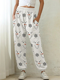Animal-themed Digital-print High-waisted Harem Pants