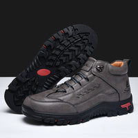 Men's High Top Loafers Non Slip Breathable Latex Insole Hiking Shoes