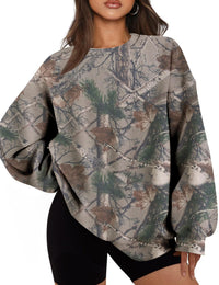 3D Digital Printing Women's Trendy Round Neck Sweater