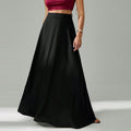 Elegant Black Commuter Skirt For Women