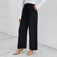 Casual High-waisted Wide-leg Pants Straight-leg Casual And Loose-fit