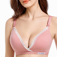 Cross Nursing Bra Without Steel Ring Double Buckle Pregnant Women