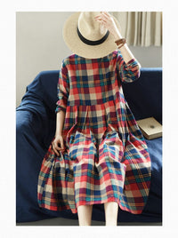 Womens Embroidery Patchwork Figure-flattering Shirt Dress