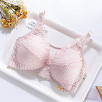 Pregnancy Breastfeeding Bra Front Steel Ring Lace Gather Type