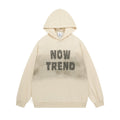 Inkjet Letters Embroidered Brushed Sweatshirt Heavy