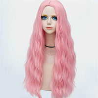 Mid Parting Multicolor Chemical Fiber Wig Full Head Cover