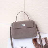 Large-Capacity Womens Bag Made From Premium Matte Leather Cowhide